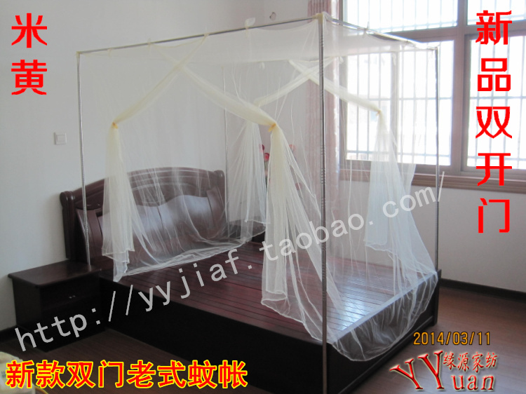 Độc thân đôi truyền thống kiểu cũ lưới chống muỗi top 1.5 mã hóa đặc biệt sinh viên lưới chống muỗi không đáy vải đặc biệt 2.0 m mùng khung đẹp