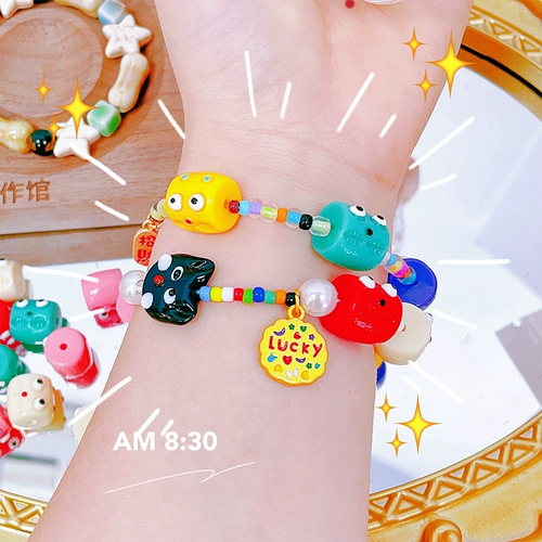 Монстр с бусинами, браслет из бисера, ожерелье, DIY