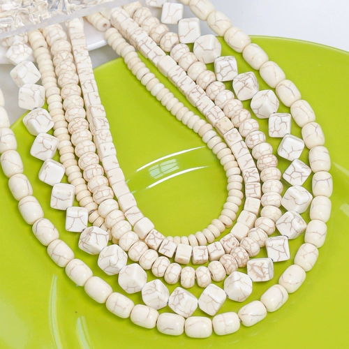 Синтезированное бирюзовое украшение-шарик, бусины, ожерелье, аксессуар ручной работы, аксессуары