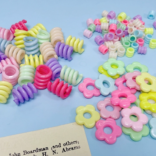 Акриловые бусины с буквами, аксессуар с бантиком, шнурки, аксессуары, в цветочек