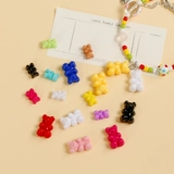 Акриловые бусины, браслет из бисера ручной работы, ожерелье, с медвежатами