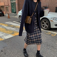 Lope Юбка+тибетский синий кардиган