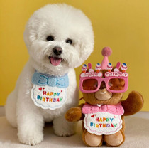 Pet Birthday Hat for a Saliva Scarf Dog With A Scarf for Neck Accessories Cat Cute Adorable Dress Headscarf for a Hood Hood