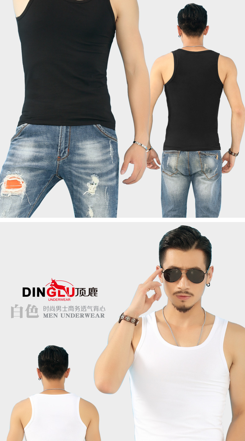 Mùa hè trung niên nam cotton sling áo vest trắng trung niên cotton lỏng áo mồ hôi cũ cha áo lông vũ