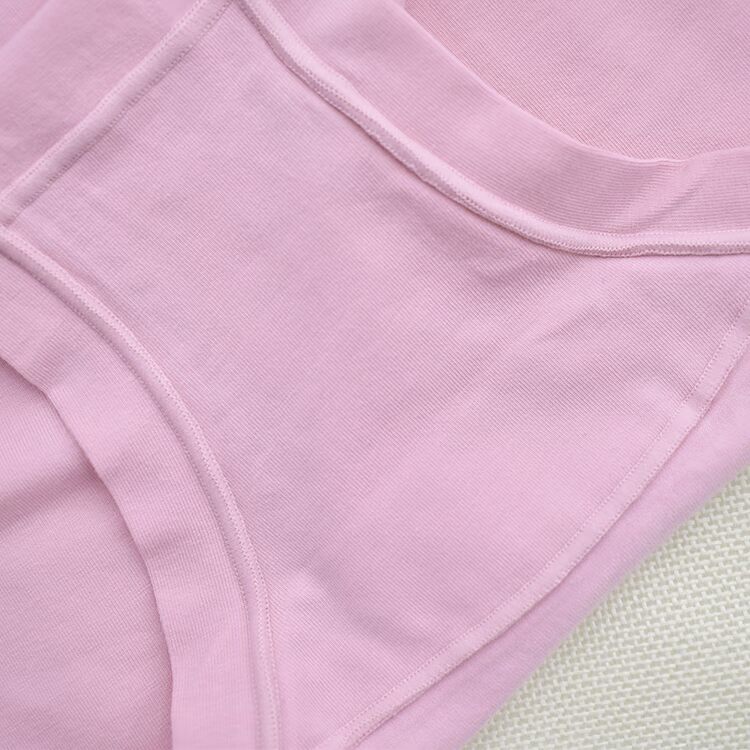 4 包邮 黛 cô gái lụa đích thực sức khỏe cotton thoáng khí mid-up rắn màu tam giác đồ lót 25071 quần lót nam nữ đẹp