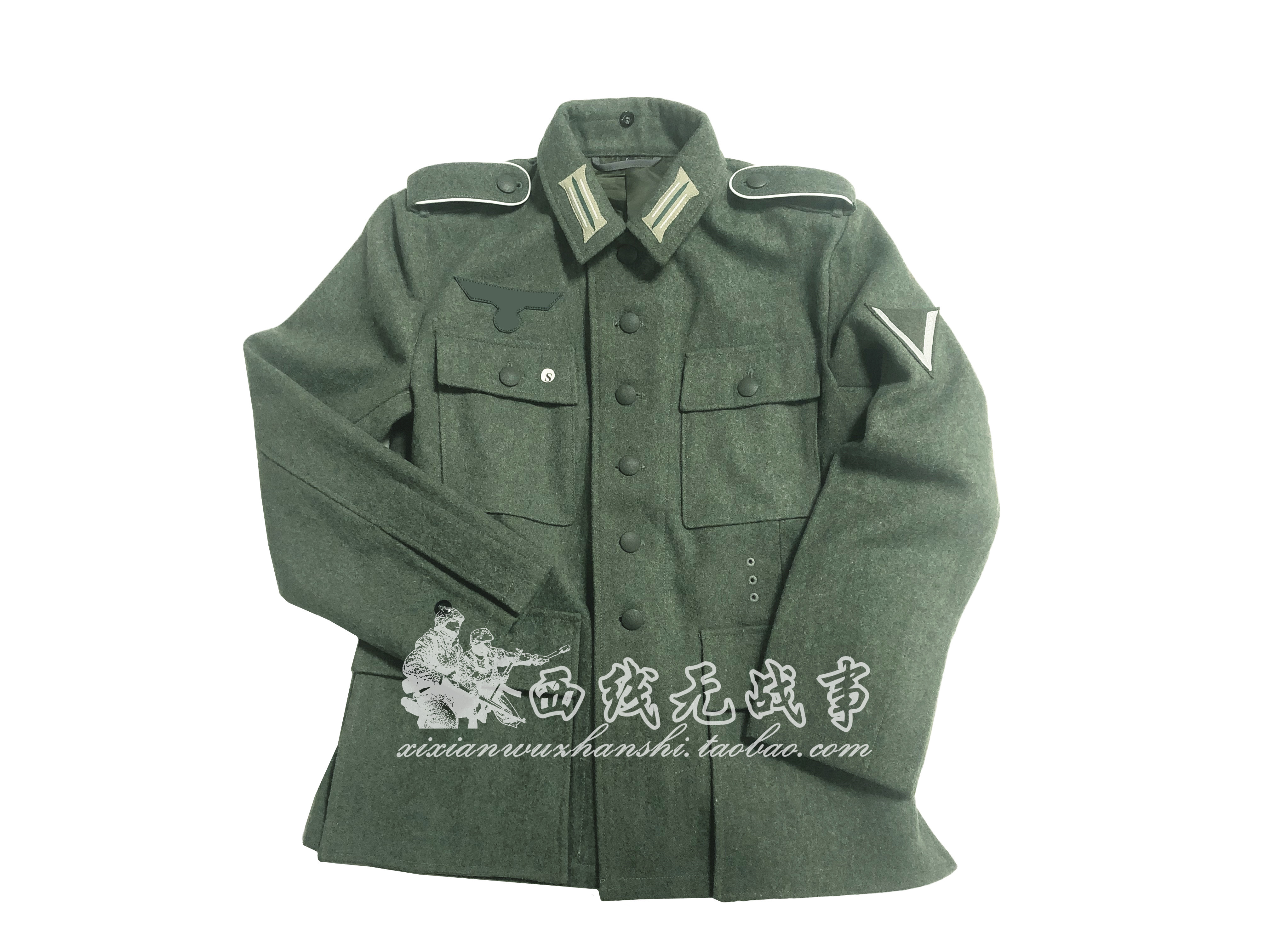 Soldiers of the German Armed Forces M43 II and other soldiers' original wild grey woolen sweatshirt jacket combat jacket warblouse
