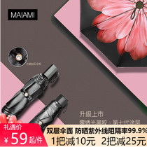 Double Daisy parasol Sunshine Umbrella Sunshine Umbrella Women Dual Folding hipster Umbrella