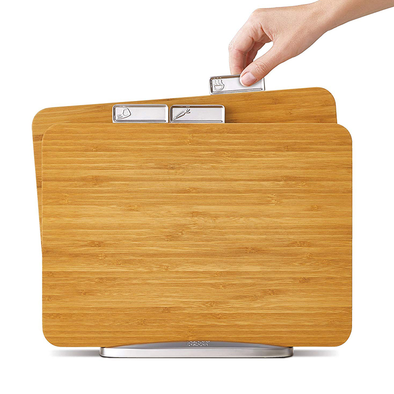 United Kingdom Joseph Joseph High quality Bamboo and wood cutting board Classification cutting board set Raw meat vegetable Cooked food chopping board