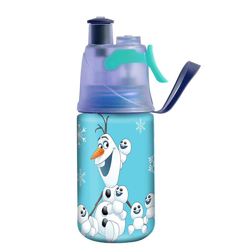 O2COOL mát mẻ giá trị cao trẻ em phim hoạt hình phun cup thể thao ngoài trời chai chống rơi không bị rò rỉ vui vẻ bình nước trẻ em có ống hút