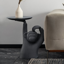 Monkey tray tea table creative designer edge a few Nordic light lavish round side several living room small family type