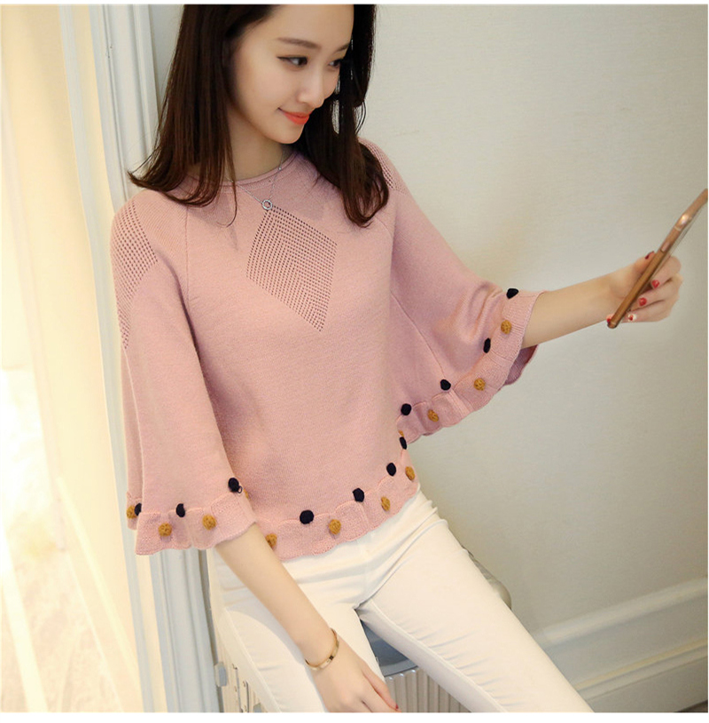 Chic đầu mùa thu lỏng áo len hàng đầu thủy triều đầu nữ mùa thu và mùa đông áo choàng choàng khăn choàng ngắn tay áo len - Đan Cardigan áo khoác len nữ