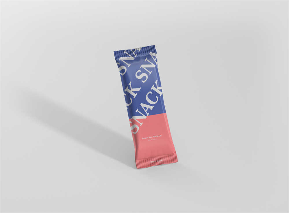 糖果塑料袋子PSD样机零食品包装袋智能贴图VI展示效果设计素材源文件模板 样机免费下载网站