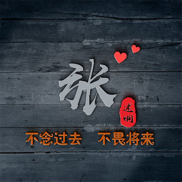 编号21微信签名头像PSD