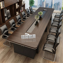 Custom office furniture plate large conference table long table brief modern rounded corner bar room table and chairs combination