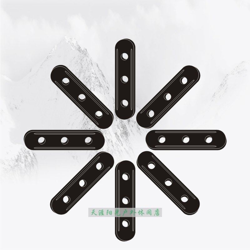 Wind rope adjustment snap Wind rope snap Three-hole rope snap Tent rope snap Wind rope adjustment piece Plastic rope snap