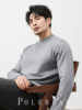 Autumn and Winter Half-Turtleneck Sweater for Men, Fleece-Lined and Thickened, Black Business Style, Korean Trendy Warm Base Layer Wool Knitwear