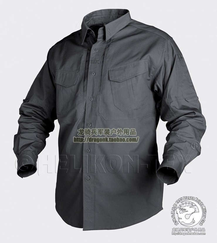 HELIKON single row button China Four Seasons Defender Tactical Shirt Black Green Grey Card Its Color Package Express