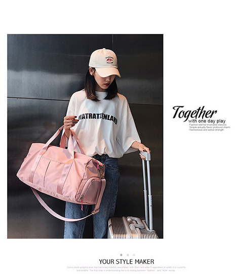 Túi du lịch khoảng cách ngắn nữ xách tay du lịch Hàn Quốc túi duffel nam nhẹ ướt và khô tách không thấm nước thể thao túi thể dục thủy triều túi đựng quần áo du lịch