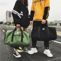 Duffel bag Large capacity oversized portable mens lightweight canvas clothing bag Travel bag Yoga exercise fitness bag Small