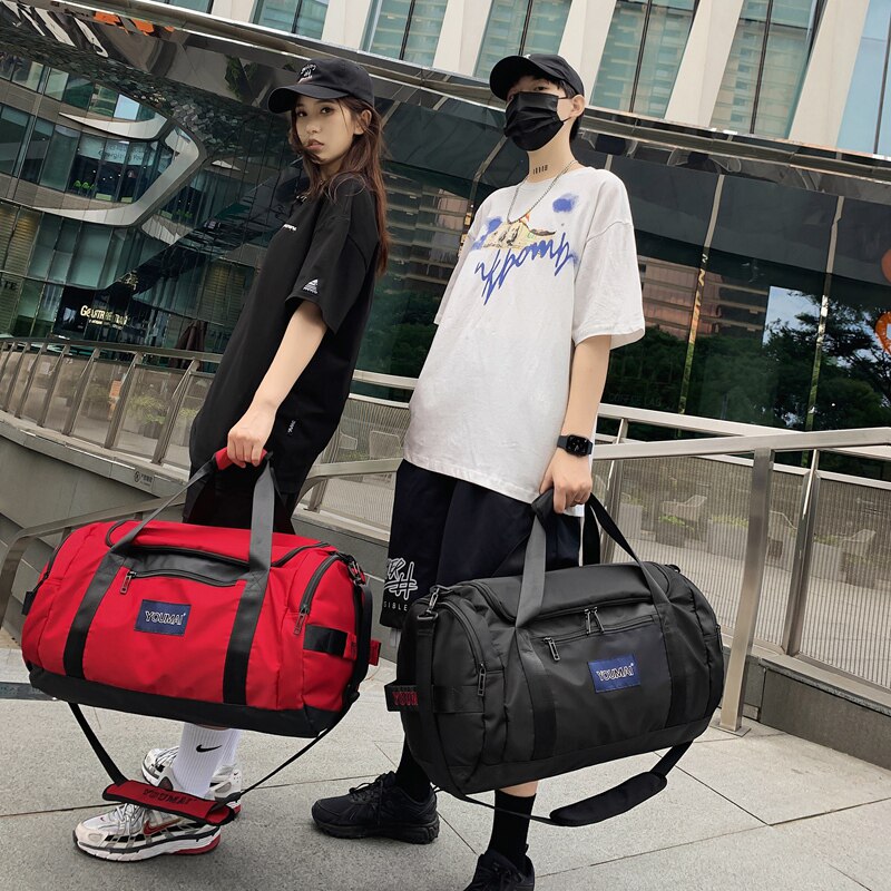 Baggage Shoulder Bag Men's Large Capacity Dry Wet Separation Sports Fitness Bag Short Trip Travel Bag Female Hand Holding Bag