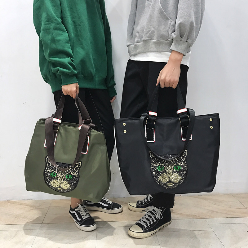 Internet celebrity travel bag women's hand-held short-distance large-capacity luggage bag Korean version light and simple one-shoulder waterproof fitness bag trendy - Taobao