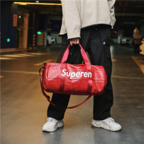 Travel bag mens portable tide brand large capacity cylinder wet and dry separation small lightweight shoes can be put on womens swimming sports bag