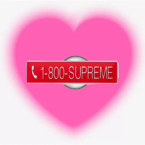 Supreme19FW 1-800 PIN-номер телефона Номер телефона грудной иглы аксессуары тренд