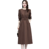 Элитное изысканное осеннее платье для матери, в западном стиле, изысканный стиль