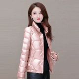 Элитный бархатный короткий приталенный пуховик, утиный пух, 2021 года, увеличенная толщина, подходит для подростков, в западном стиле