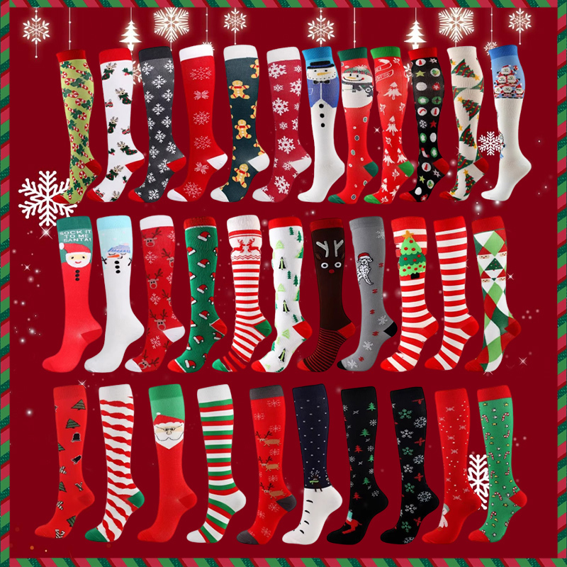 Christmas Red Christmas Socks Santa Claus Red and Green Socks Autumn and Winter Women's Mid-Calf Socks Couple's Long Socks Calf Socks Christmas Red Christmas Socks Santa Claus Red and Green Socks Autumn and Winter Women's Mid-Calf Socks Couple's Long Socks Calf Socks
