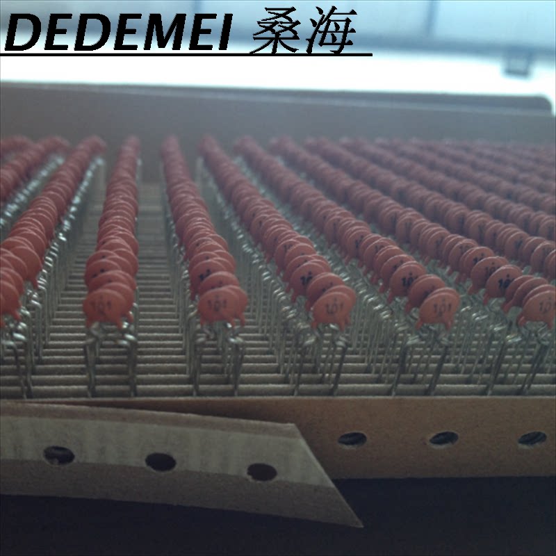 101 50V100PF woven band with porcelain sheet capacitive ceramic capacitor porcelain dielectric capacitive box with large chip