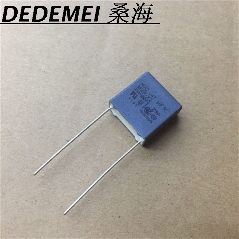 HJC 474 0 47UF K MKP-X2 310V~250V~275~AC GRAY SAFETY CAPACITOR 15MM PITCH