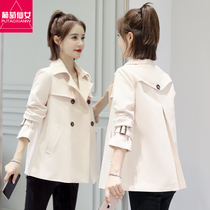 2021 new small windbreaker womens Korean version loose spring coat womens short temperament thin casual top