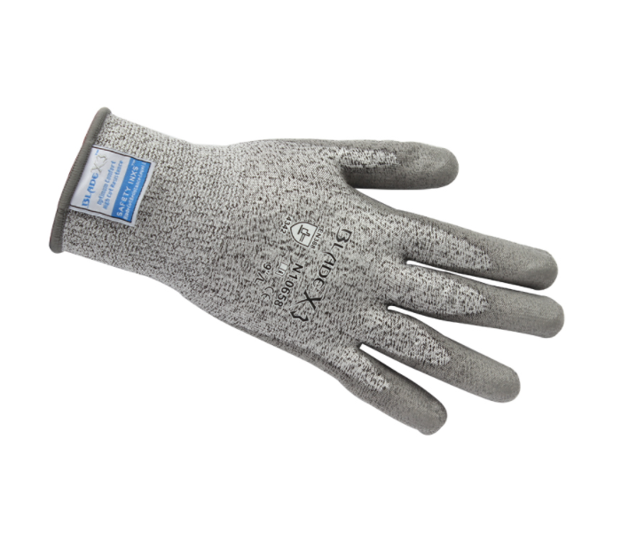 Seligate N10658 tertiary anti-cutting PU resin coating anti-blade anti-knife cut Kevlar full finger labor protection glove