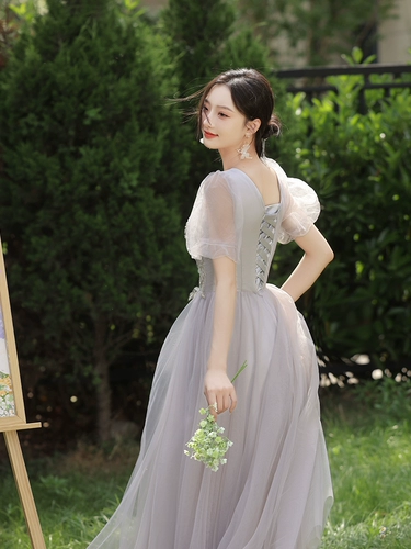 Длинное платье подружки невесты, летняя юбка, коллекция 2023, городской стиль, изысканный стиль, для подружки невесты