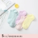 Vớ nữ vớ nông mùa hè Hàn Quốc dễ thương vớ cotton nữ vớ đen thuyền mùa xuân và mùa thu mỏng phần Nhật Bản vớ nữ - Bít tất nữ