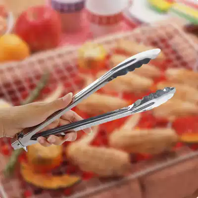 All stainless steel food clip BBQ Barbecue clip food clip kitchen steak barbecue steak bread clip