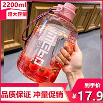 Du Haitao with the same kettle Ton Pot star summer daily drinking water target cup Net red straw hot water large