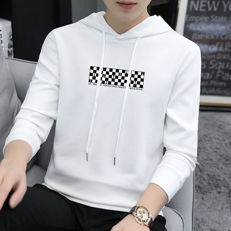 Boarder men's even hat sportswear spring autumn season new loose tide 100 hitch long sleeves inner lap clothes handsome autumn clothing blouses