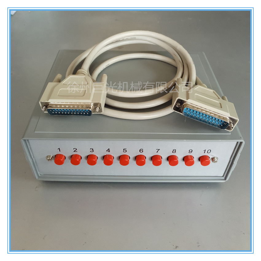 The wire cutting transmitter data converter is transmitted by a 10 DB 25 hole single board machine conversion box