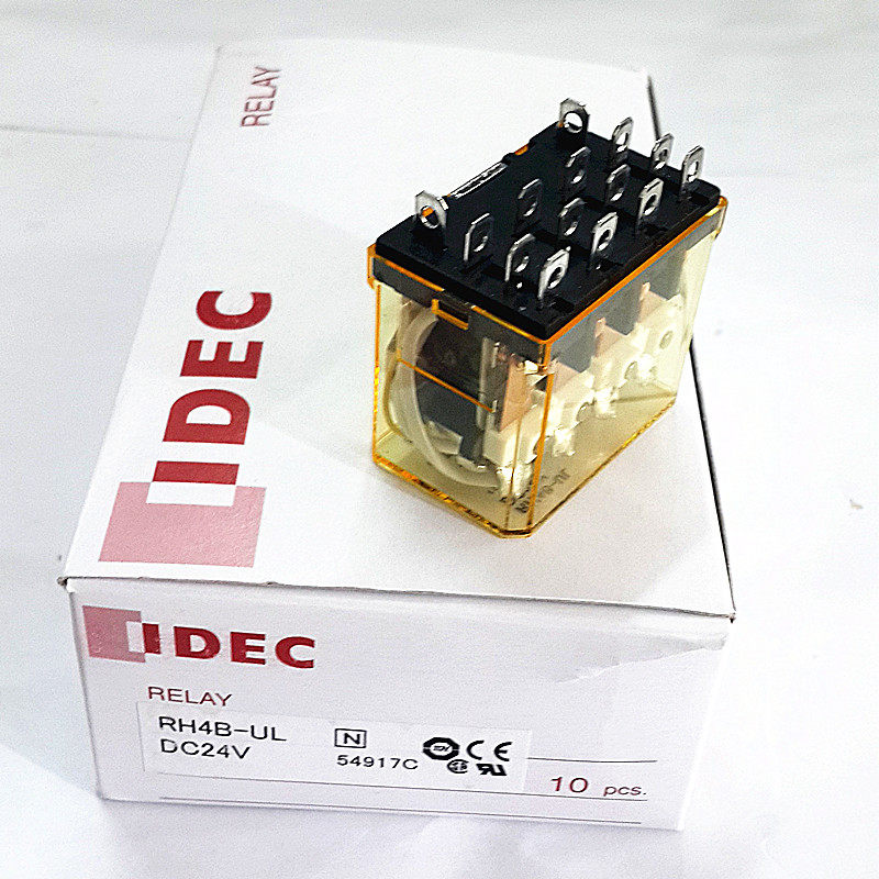 New original IDEC large 14 feet Japan Izumi relay RH4B-ULDC24V with lamp RH4B-UDC24V