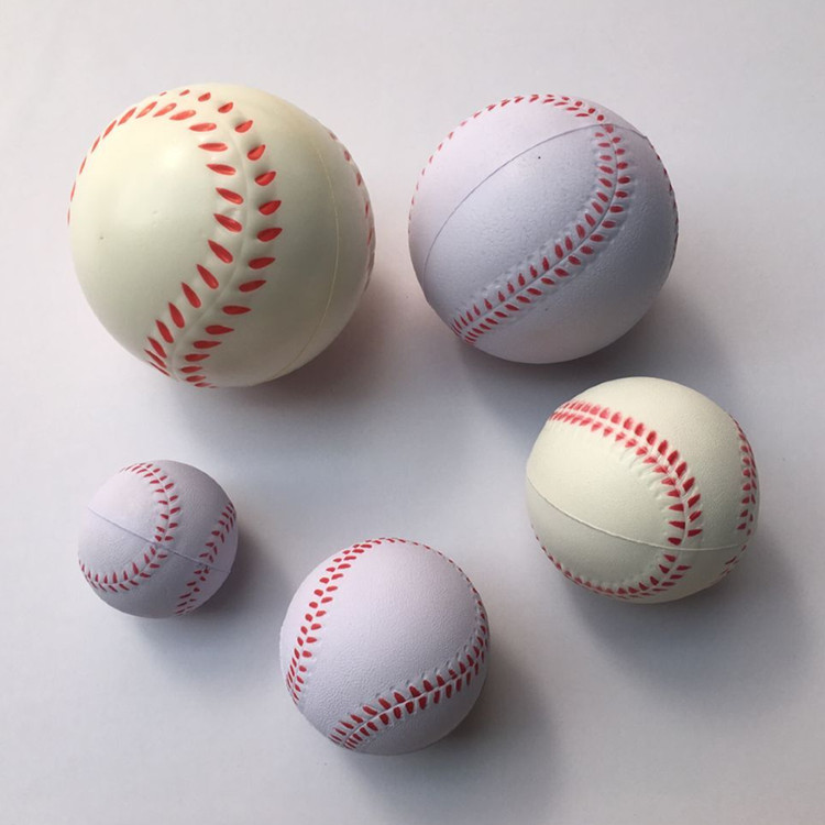 Soft baseball practice sponge baseball elementary school students safety baseball softball PU polyurethane foam ball children's baseball