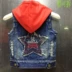 2019 trẻ em mới denim vest bé trai mùa xuân và mùa thu vest vai bé gái vest bé trùm đầu vest quần áo trẻ em hoang dã