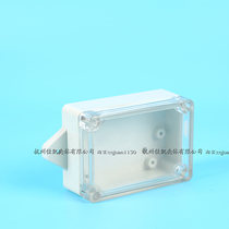 Transparent cover junction box plastic waterproof box security power box F19T (with ears)(83*58*33)