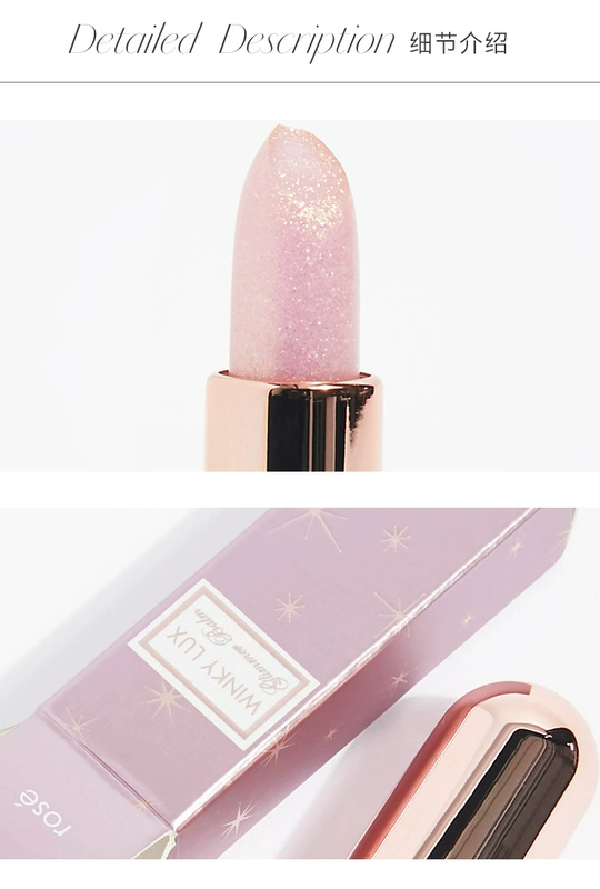 Free People Shine Fluescent Rose Powder Lip Balm Giữ ẩm - Son môi