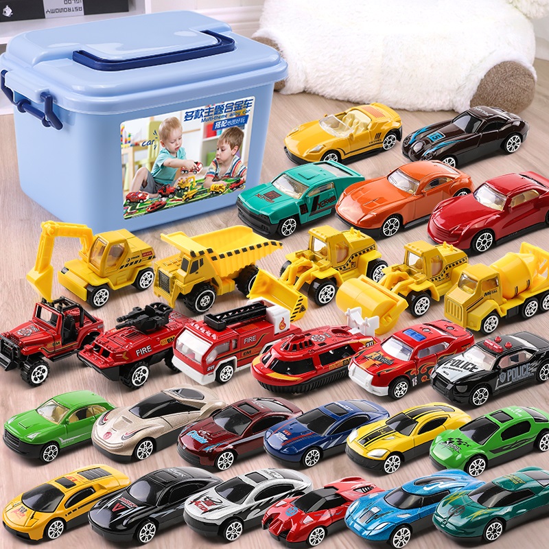 Toy car small car alloy car model engineering fire suit all types of cars 3-45-year-old children puzzle gift boys