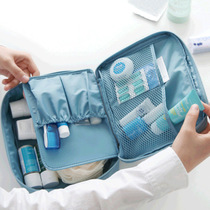 Double large multi-functional fabric mini travel waterproof storage bag Korean portable cosmetic bag stereo storage bag