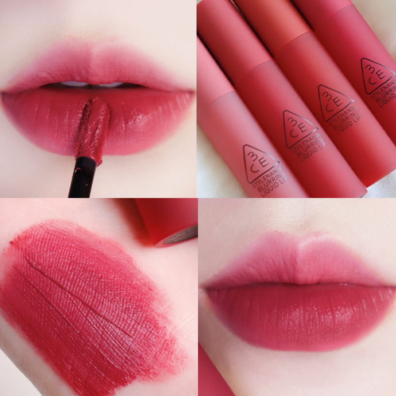 Clear Bunker Special Price) Korea 3CE Mousse Lip Glazed Matt Raspberry Color Bearberry Cream Almond Start Now