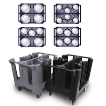 CURTA Kode plate truck hotel restaurant with black gray dinner plate tableware stacking transfer truck high strength PE