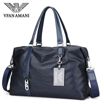 Mens Travel Bag Business Travel Genuine Leather Light Luxury Simple Leisure Luggage Bag Short-distance Travel